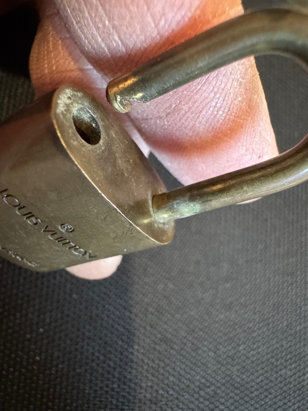 Louis Vuitton #318 Brown Lock with Key - Picture 8 of 10